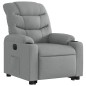 vidaXL Sillón eléctrico reclinable elevable de tela gris claro vidaXL Sillón eléctrico reclinable elevable de tela gris claro