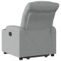 vidaXL Sillón eléctrico reclinable elevable de tela gris claro vidaXL Sillón eléctrico reclinable elevable de tela gris claro