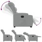 vidaXL Sillón eléctrico reclinable elevable de tela gris claro vidaXL Sillón eléctrico reclinable elevable de tela gris claro