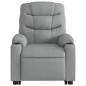 vidaXL Sillón eléctrico reclinable elevable de tela gris claro vidaXL Sillón eléctrico reclinable elevable de tela gris claro