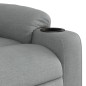 vidaXL Sillón eléctrico reclinable elevable de tela gris claro vidaXL Sillón eléctrico reclinable elevable de tela gris claro