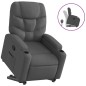 vidaXL Sillón reclinable elevable de tela gris oscuro vidaXL Sillón reclinable elevable de tela gris oscuro