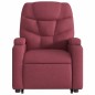 vidaXL Sillón reclinable de masaje elevable tela rojo tinto vidaXL Sillón reclinable de masaje elevable tela rojo tinto