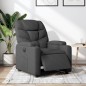 vidaXL Sillón reclinable eléctrico de tela negro vidaXL Sillón reclinable eléctrico de tela negro