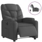 vidaXL Sillón reclinable eléctrico de tela negro vidaXL Sillón reclinable eléctrico de tela negro