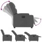 vidaXL Sillón reclinable eléctrico de tela negro vidaXL Sillón reclinable eléctrico de tela negro