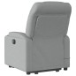 vidaXL Sillón de masaje eléctrico reclinable elevable tela gris claro vidaXL Sillón de masaje eléctrico reclinable elevable tela gris claro