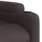 vidaXL Silla de masaje reclinable de pie de tela marrón oscuro vidaXL Silla de masaje reclinable de pie de tela marrón oscuro