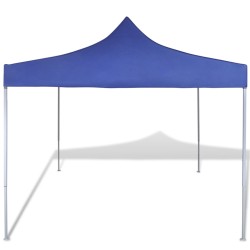 vidaXL Cenador plegable azul 3x3 m