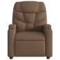 vidaXL Sillón reclinable de masaje eléctrico tela marrón vidaXL Sillón reclinable de masaje eléctrico tela marrón