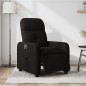vidaXL Sillón reclinable eléctrico de tela negro