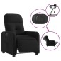 vidaXL Sillón reclinable eléctrico de tela negro