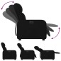 vidaXL Sillón reclinable eléctrico de tela negro