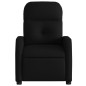 vidaXL Sillón reclinable eléctrico de tela negro