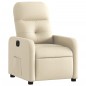 vidaXL Sillón reclinable eléctrico de tela crema vidaXL Sillón reclinable eléctrico de tela crema