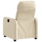 vidaXL Sillón reclinable eléctrico de tela crema vidaXL Sillón reclinable eléctrico de tela crema