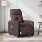 vidaXL Sillón reclinable de masaje eléctrico tela marrón oscuro vidaXL Sillón reclinable de masaje eléctrico tela marrón oscuro