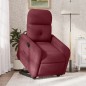 vidaXL Sillón reclinable elevable tela rojo tinto vidaXL Sillón reclinable elevable tela rojo tinto