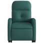vidaXL Sillón reclinable elevable tela verde oscuro vidaXL Sillón reclinable elevable tela verde oscuro
