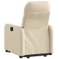 vidaXL Sillón reclinable elevable de tela color crema vidaXL Sillón reclinable elevable de tela color crema
