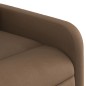 vidaXL Silla de masaje reclinable de pie de tela marrón vidaXL Silla de masaje reclinable de pie de tela marrón