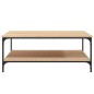 vidaXL Mesa de centro madera de ingeniería roble Sonoma 100x100x40 cm