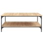 vidaXL Mesa de centro madera de ingeniería roble Sonoma 100x100x40 cm