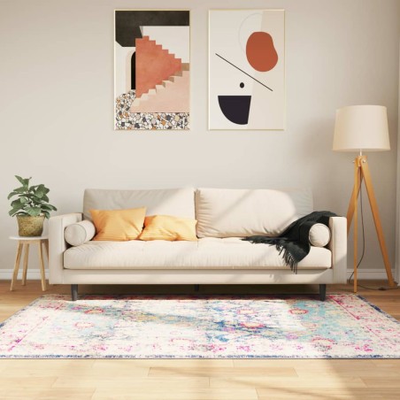 vidaXL Alfombra lavable antideslizante multicolor 120x180 cm