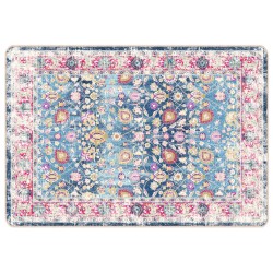 vidaXL Alfombra lavable antideslizante multicolor 120x180 cm