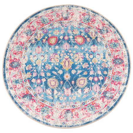 vidaXL Alfombra lavable antideslizante multicolor Ø 120 cm