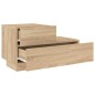 vidaXL Mesita de noche con luces LED roble Sonoma 70x36x40,5 cm