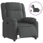 vidaXL Sillón reclinable eléctrico de tela gris oscuro vidaXL Sillón reclinable eléctrico de tela gris oscuro