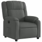 vidaXL Sillón reclinable eléctrico de tela gris oscuro vidaXL Sillón reclinable eléctrico de tela gris oscuro