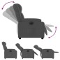 vidaXL Sillón reclinable eléctrico de tela gris oscuro vidaXL Sillón reclinable eléctrico de tela gris oscuro