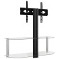 vidaXL Mueble TV esquina 2 niveles para 32-70 pulgadas negro plateado vidaXL Mueble TV esquina 2 niveles para 32-70 pulgadas negro plateado