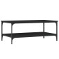 vidaXL Mesa de centro madera de ingeniería negro 100x55x40 cm vidaXL Mesa de centro madera de ingeniería negro 100x55x40 cm