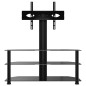 vidaXL Mueble de TV de esquina 3 niveles para 32-70 pulgadas negro
