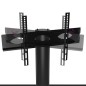 vidaXL Mueble de TV de esquina 3 niveles para 32-70 pulgadas negro