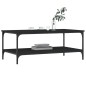 vidaXL Mesa de centro madera de ingeniería negro 100x55x40 cm vidaXL Mesa de centro madera de ingeniería negro 100x55x40 cm