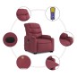 vidaXL Sillón de masaje elevable eléctrico tela rojo tinto vidaXL Sillón de masaje elevable eléctrico tela rojo tinto