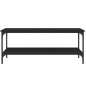 vidaXL Mesa de centro madera de ingeniería negro 100x55x40 cm vidaXL Mesa de centro madera de ingeniería negro 100x55x40 cm