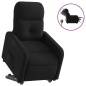vidaXL Sillón eléctrico reclinable elevable de tela negro vidaXL Sillón eléctrico reclinable elevable de tela negro