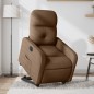 vidaXL Sillón eléctrico reclinable elevable de tela marrón vidaXL Sillón eléctrico reclinable elevable de tela marrón