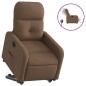 vidaXL Sillón eléctrico reclinable elevable de tela marrón vidaXL Sillón eléctrico reclinable elevable de tela marrón