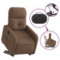 vidaXL Sillón eléctrico reclinable elevable de tela marrón vidaXL Sillón eléctrico reclinable elevable de tela marrón