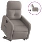 vidaXL Sillón eléctrico reclinable elevable de tela gris taupe vidaXL Sillón eléctrico reclinable elevable de tela gris taupe