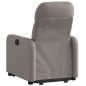 vidaXL Sillón eléctrico reclinable elevable de tela gris taupe vidaXL Sillón eléctrico reclinable elevable de tela gris taupe
