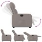 vidaXL Sillón eléctrico reclinable elevable de tela gris taupe vidaXL Sillón eléctrico reclinable elevable de tela gris taupe