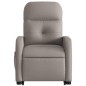 vidaXL Sillón de masaje eléctrico reclinable elevable tela taupé vidaXL Sillón de masaje eléctrico reclinable elevable tela taupé