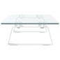 vidaXL Soporte de monitor vidrio templado y metal blanco 60x20x8 cm vidaXL Soporte de monitor vidrio templado y metal blanco 60x20x8 cm